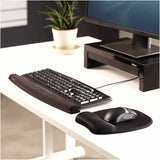 Fellowes. Fellowes&reg; Memory Foam Mouse Pad with Wrist Rest - Black (9176501)