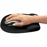 Fellowes. Fellowes&reg; Memory Foam Mouse Pad with Wrist Rest - Black (9176501)