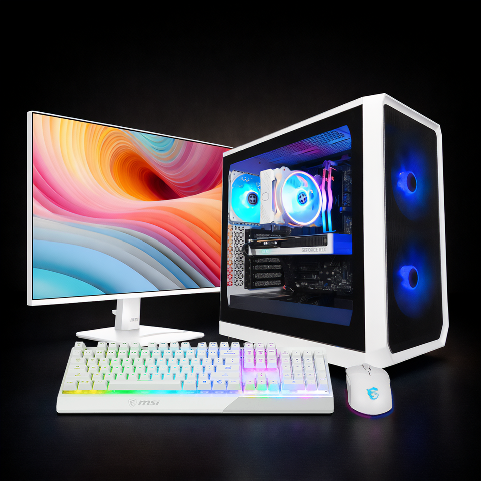 1080p Performance Gaming PC + Monitor — Game Ready Bundle