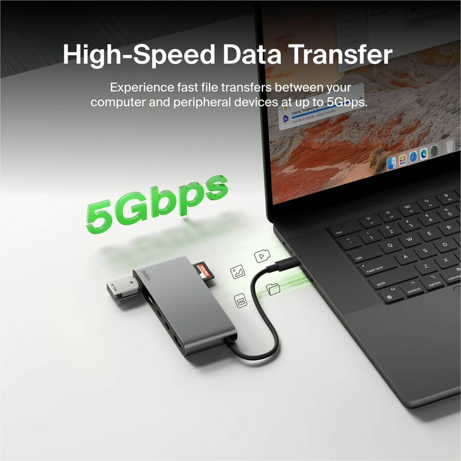 Belkin Connect 7-Port USB-C Hub with Dual USB-C Ports