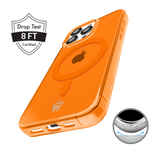 Neon Orange Clear iPhone Case