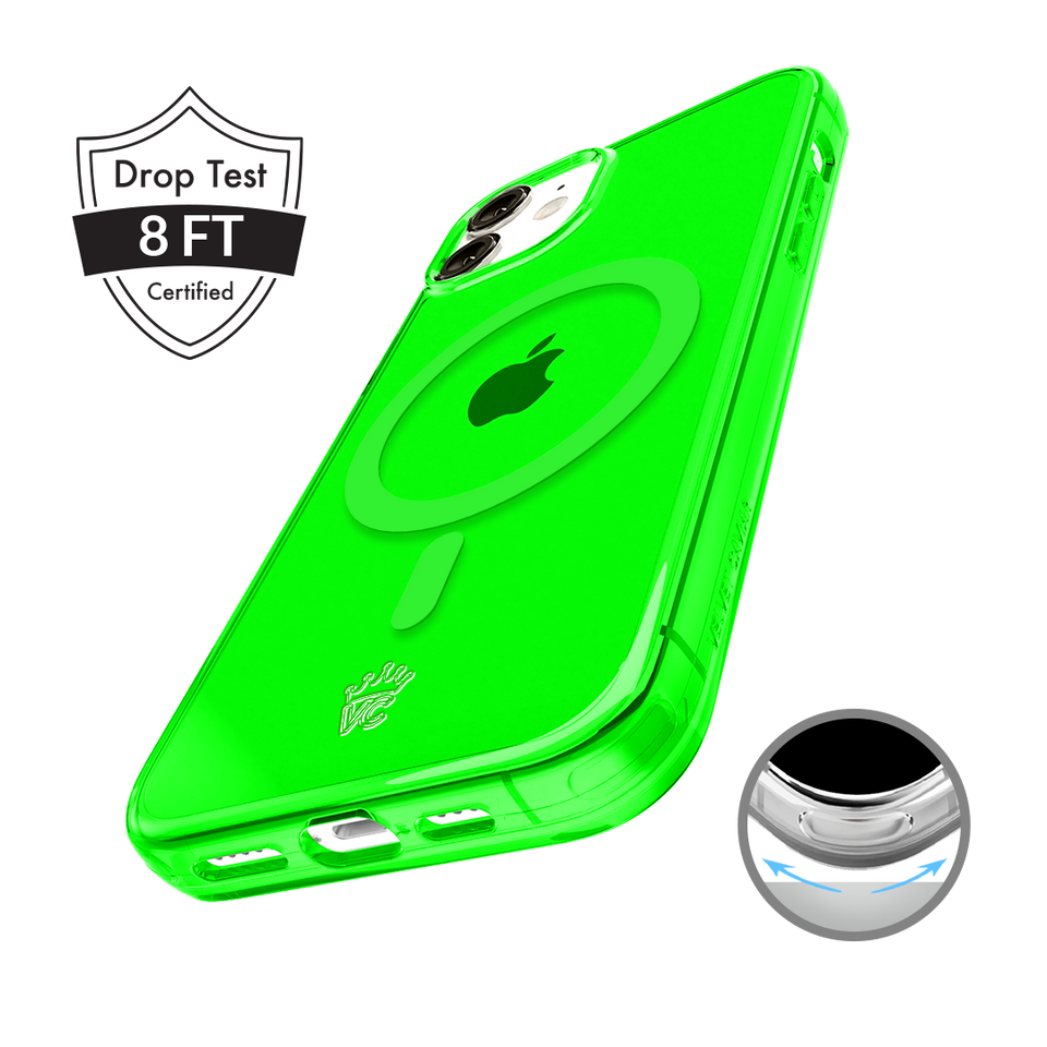 Neon Green Clear iPhone Case