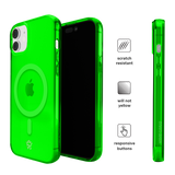 Neon Green Clear iPhone Case