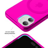 Neon Pink Clear iPhone Case