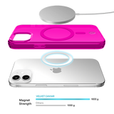 Neon Pink Clear iPhone Case