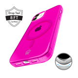 Neon Pink Clear iPhone Case