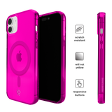 Neon Pink Clear iPhone Case