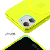 Neon Yellow Clear iPhone Case