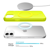 Neon Yellow Clear iPhone Case