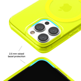 Neon Yellow Clear iPhone Case