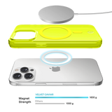 Neon Yellow Clear iPhone Case