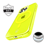 Neon Yellow Clear iPhone Case