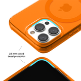 Neon Orange Clear iPhone Case