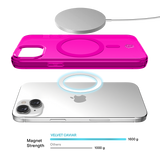 Neon Pink Clear iPhone Case