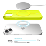 Neon Yellow Clear iPhone Case