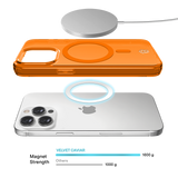 Neon Orange Clear iPhone Case