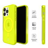 Neon Yellow Clear iPhone Case