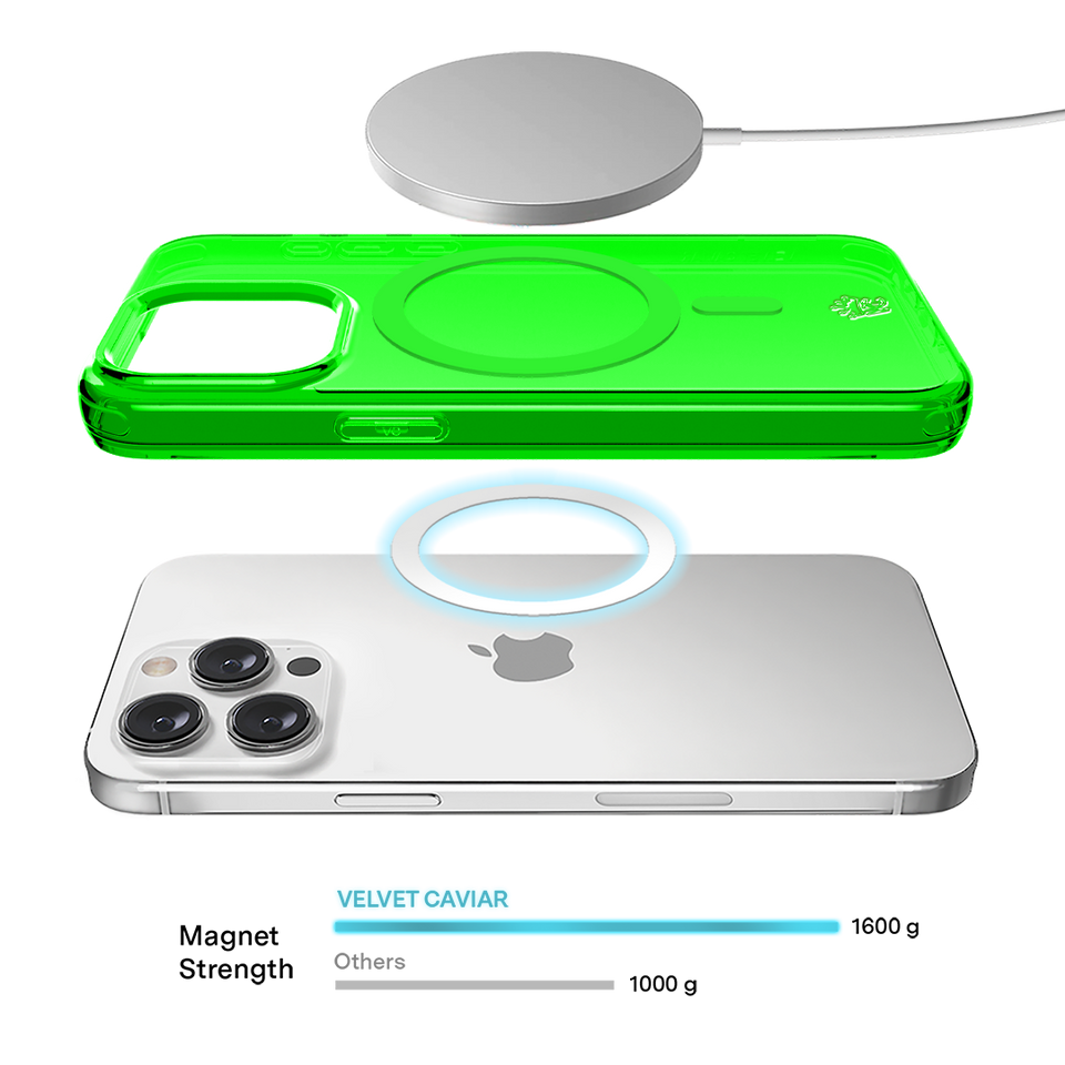 Neon Green Clear iPhone Case