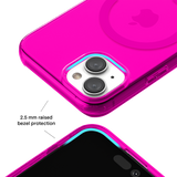 Neon Pink Clear iPhone Case