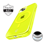 Neon Yellow Clear iPhone Case