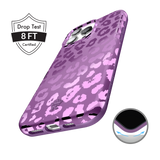 Amethyst Leopard iPhone Case