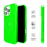 Neon Green Clear iPhone Case
