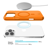 Neon Orange Clear iPhone Case