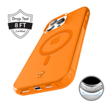 Neon Orange Clear iPhone Case