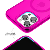 Neon Pink Clear iPhone Case
