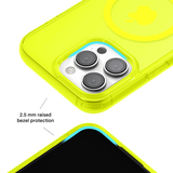 Neon Yellow Clear iPhone Case