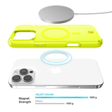 Neon Yellow Clear iPhone Case