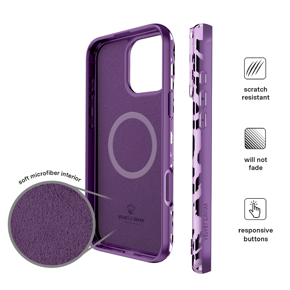 Amethyst Leopard iPhone Case
