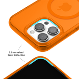 Neon Orange Clear iPhone Case