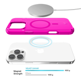 Neon Pink Clear iPhone Case