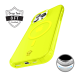Neon Yellow Clear iPhone Case