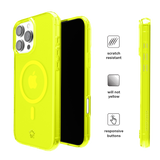 Neon Yellow Clear iPhone Case