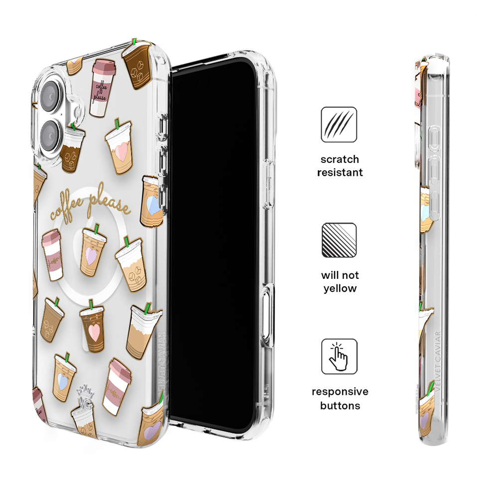 Coffee First iPhone Case