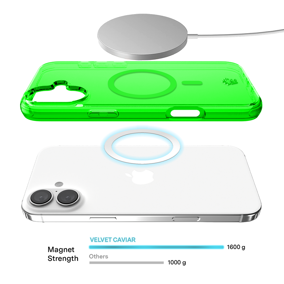 Neon Green Clear iPhone Case