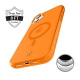 Neon Orange Clear iPhone Case