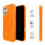 Neon Orange Clear iPhone Case