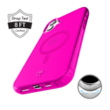 Neon Pink Clear iPhone Case