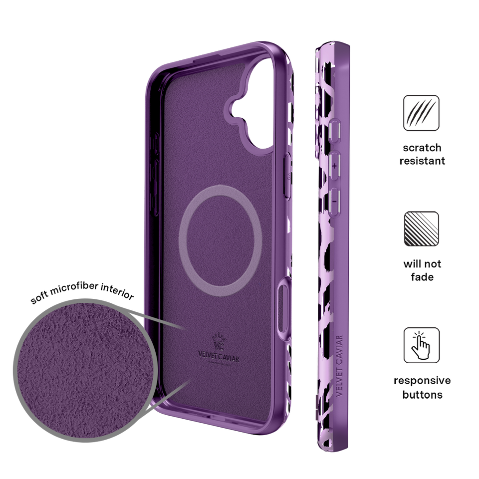 Amethyst Leopard iPhone Case