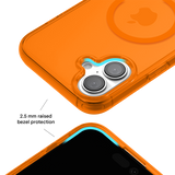 Neon Orange Clear iPhone Case