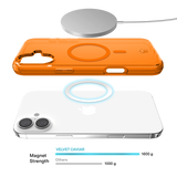 Neon Orange Clear iPhone Case