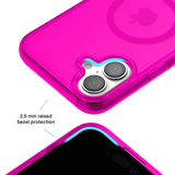Neon Pink Clear iPhone Case