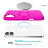 Neon Pink Clear iPhone Case