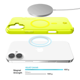 Neon Yellow Clear iPhone Case