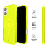 Neon Yellow Clear iPhone Case