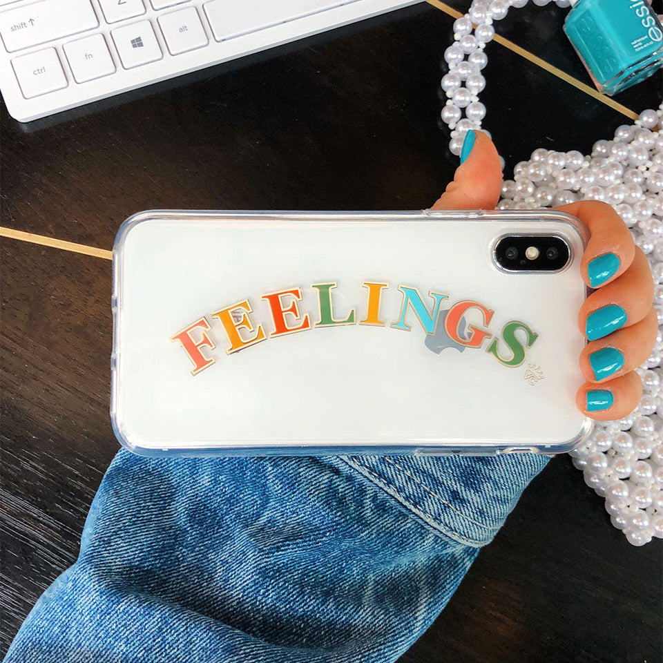 Feelings Clear iPhone Case