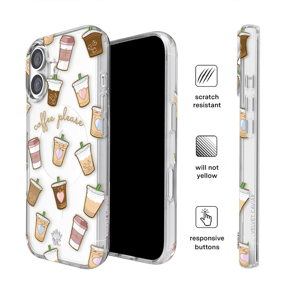 Coffee First iPhone Case